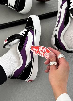 Vans knu purple black white7 фото