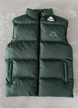 Жилет черный, серый, изумрудный kappa