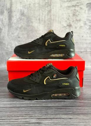 Чоловічі кросівки nike air max 90 black gold