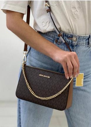 Сумка Michael kors сумка jet set travel коричнева
