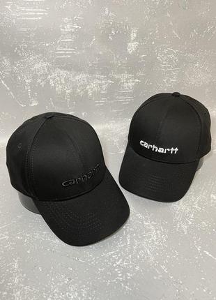 Чорна кепка з вишивкою carhartt