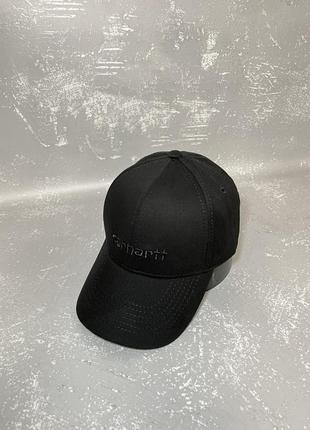 Чорна кепка з вишивкою carhartt2 фото