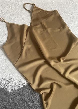 Сукня сліп-дрес uniqlo розмір м 38 (455681) satin camisole dress6 фото
