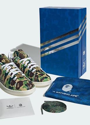 Adidas bape x stan smith '30th - abc camo' | us 9,5 / uk 9 / eu 43.51 фото