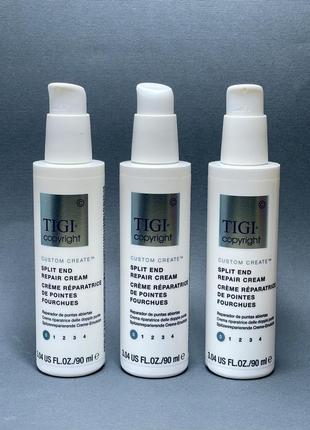 ‼️крем, що відновлює проти ламкого січеного волосся tigi copyright split end repair cream 90мл‼️1 фото