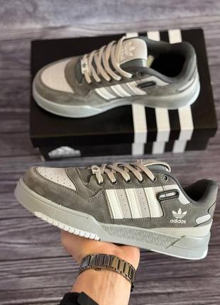 Чоловічі кросівки adidas forum low grey white