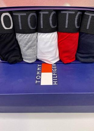 Набор мужского нижнего белья xl боксеры tommy hilfiger (5шт.)7 фото