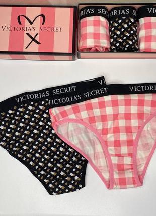 Victoria's secret набор женского нижнего белья слипы. размер s (5шт.)