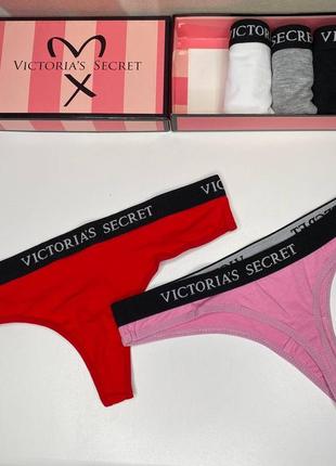 Victoria's secret набор женского нижнего белья стринги. размер l (5шт.)3 фото