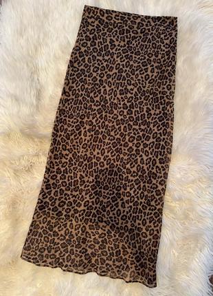Леопардовая юбка5 фото