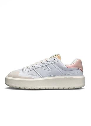 Жіночі кросівки new balance ct302 white pink leather