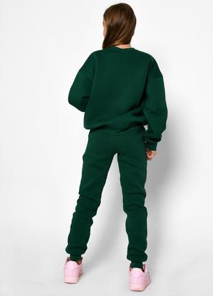 Підлітковий костюм зелений на флісі | 786175 фото