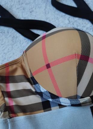 Женский топ в стиле burberry nova check3 фото