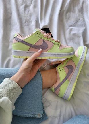 Жіночі кросівки nike sb dunk low lime