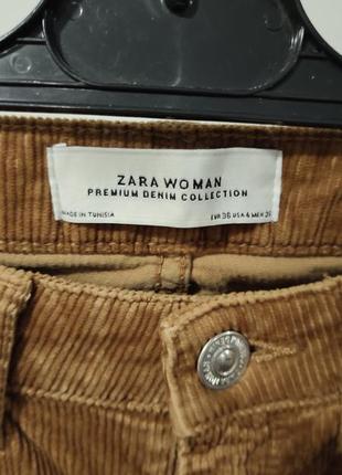 Вельветовые штаны джинсы zara клёш3 фото