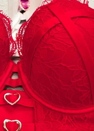 Жіночий комплект білизни комплект нижнего белья новорічний комплект на новий рік...