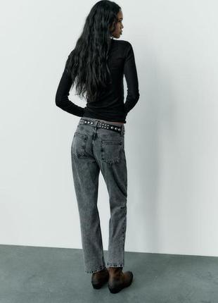 Стильные прямые женские джинсы zara2 фото