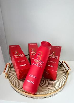 Шампунь для волосся відновлювальний з амінокислотами masil 3 salon hair cmc shampoo