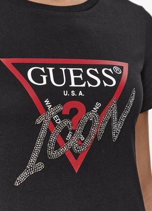 Шикаона оригінальна футболка guess icon4 фото