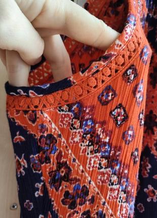 Літня сукня сарафан з розрізамив пол до підлоги довга з кишенями карманами3 фото