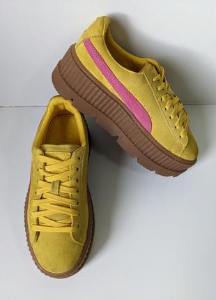 ❗️❗️❗️кросівки жіночі puma x rihanna fenty cleated creeper suede 37 р. оригінал8 фото