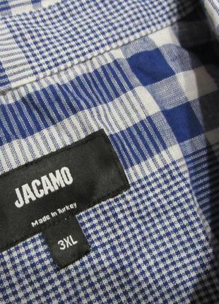 Чоловіча сорочка jacamo бавовна + льон великий розмір5 фото
