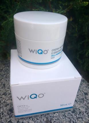 Крем для нормальної та комбінованої шкіри moisturizing face cream 50ml wiqo