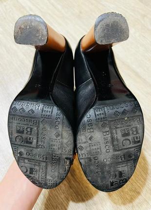 Модные женские туфли кожанные на каблуке basconi 40 размер8 фото