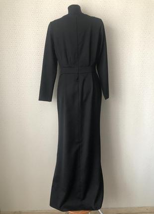 Элегантное длинное черное платье в пол, размер 46-48-504 фото