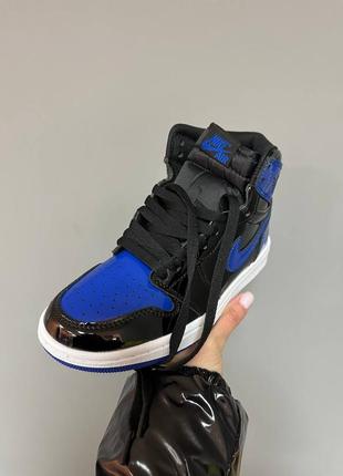 Кросівки nike retro air jordan retro 1 “patent royal blue” premium