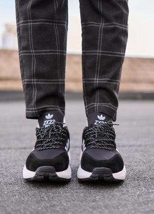 Adidas zx22 boost black white