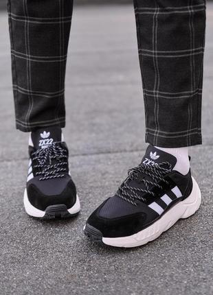 Adidas zx22 boost black white2 фото