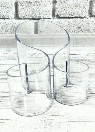 Трисекційний органайзер пластиковий прозорий, sf-2207