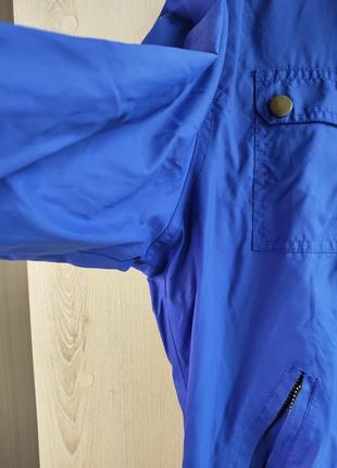 Вітровка куртка літня синя неонова яскрава3 фото
