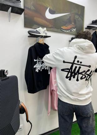 Худі stussy | кофта стуссі біла, чорна та рожева5 фото