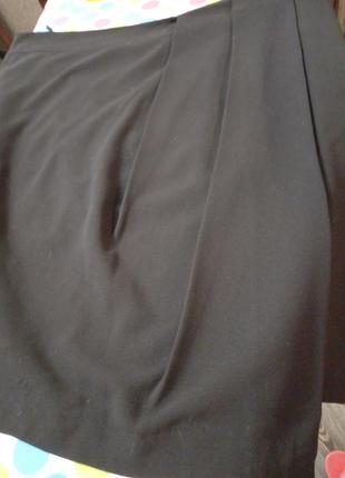 Новая юбка размер 50-52-54 шерсть на подкладке, фасон идет как двойная на запах, спереди драпировка, немного асиметрия.8 фото