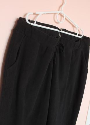 Чорні флісові спортивні прямі штани на флісі, теплі штани фліс батал, теплі штани флис 56-58 р.2 фото