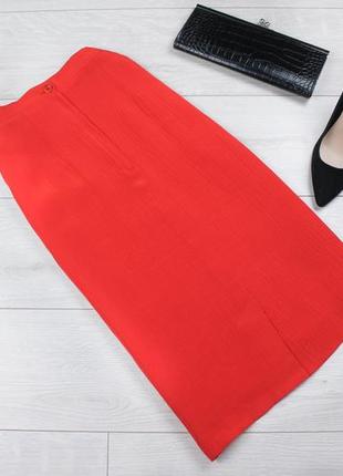 Красная, винтажная юбка (англия)5 фото