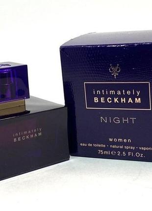 Туалетна вода intimately beckham night, 75 ml