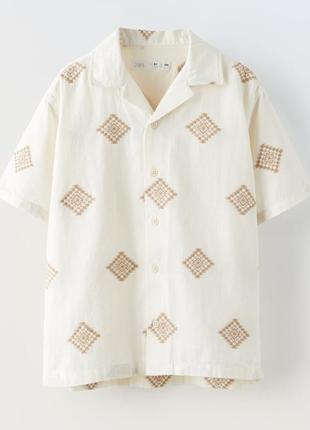 Жакардова сорочка zara