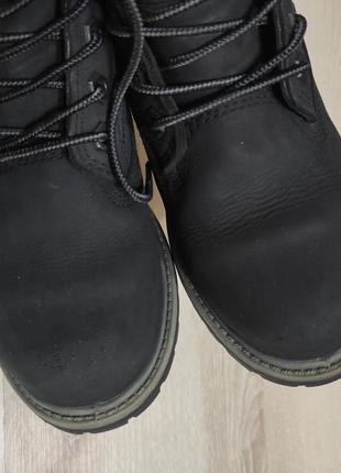 Натуральные нубуковые ботинки timberland демисезон на стопу 21,5-22 см8 фото