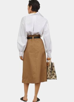 Базовая юбка h&m из плотного хлопка2 фото