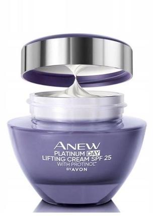 Денний ліфтинг-крем для обличчя avon anew 55+ spf 252 фото