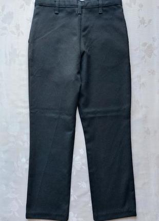 George boys black slim leg school trousers regular fit 7-8 122 128 чорні штани брюки класичні джордж2 фото