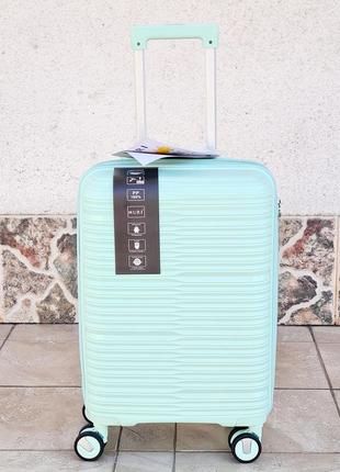 Маленький чемодан ручная кладь  nuri 213 мята 100 % полипропилен3 фото