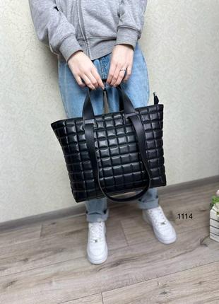 Женская стильная и качественная сумка шоппер из эко кожи бордо9 фото