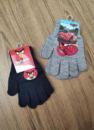 Дитячий набір рукавички для хлопчика тачки маквін пташки disney р.4/7