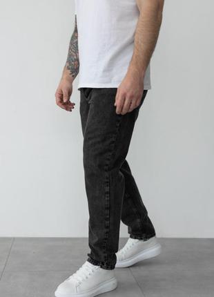 Чоловічі джинси мом темно-сірі5 фото