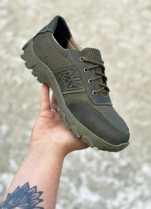 Літні кросівки "тактичні 3d olive" зі ступінатором9 фото