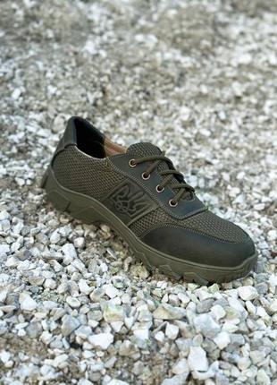 Літні кросівки "тактичні 3d olive" зі ступінатором8 фото